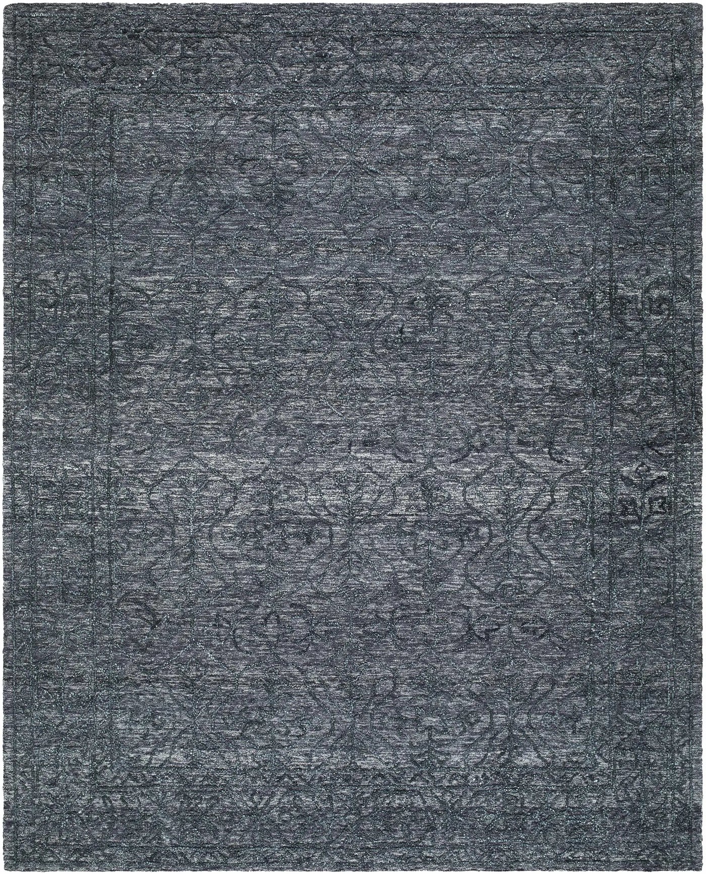 Yadid Black Wool Area Rug by Boutique Rugs