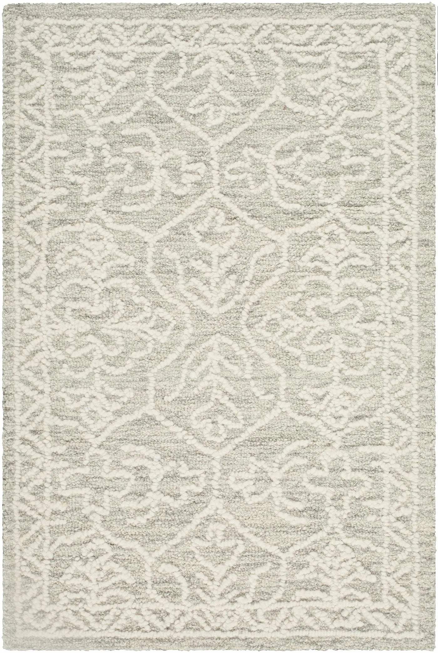 Yadid Gray Wool Area Rug by Boutique Rugs