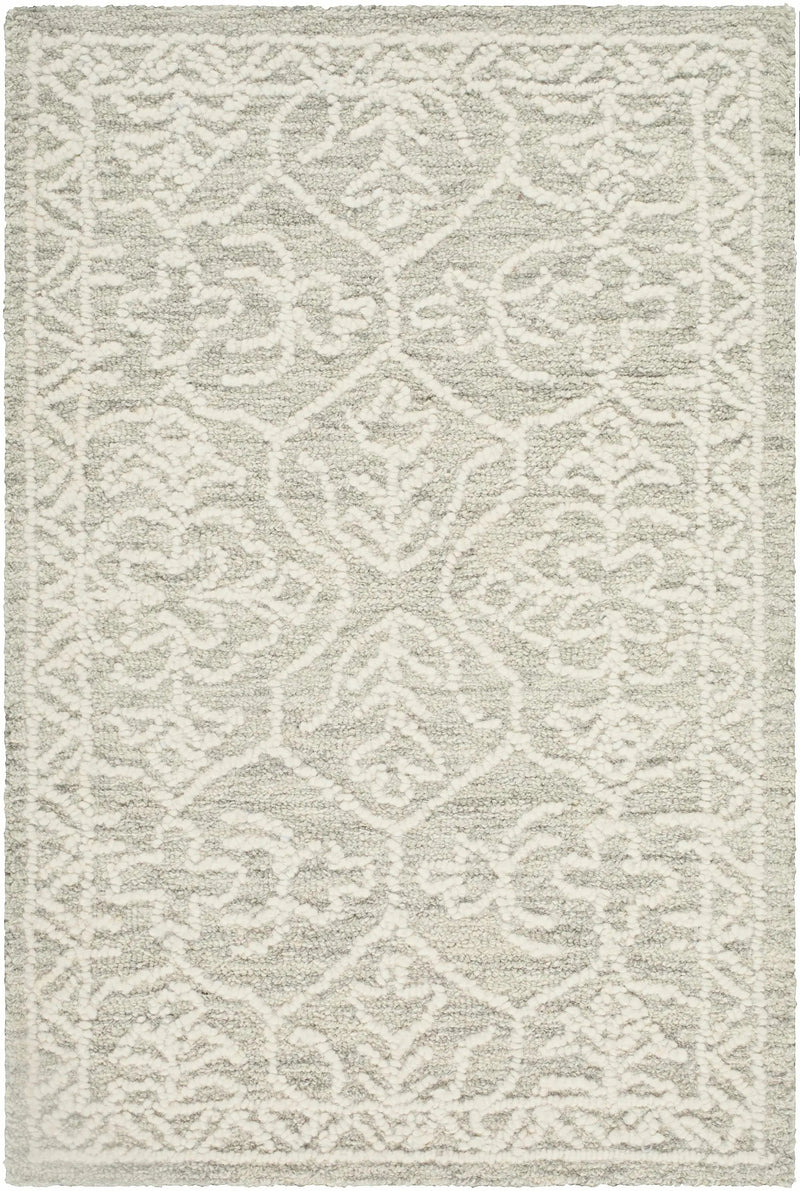 Yadid Gray Wool Area Rug by Boutique Rugs