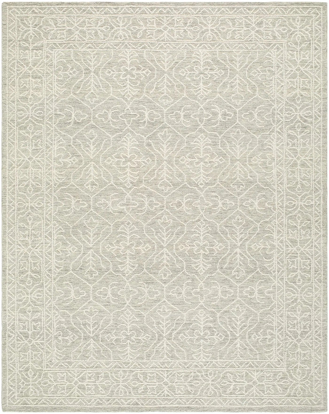 Yadid Gray Wool Area Rug by Boutique Rugs
