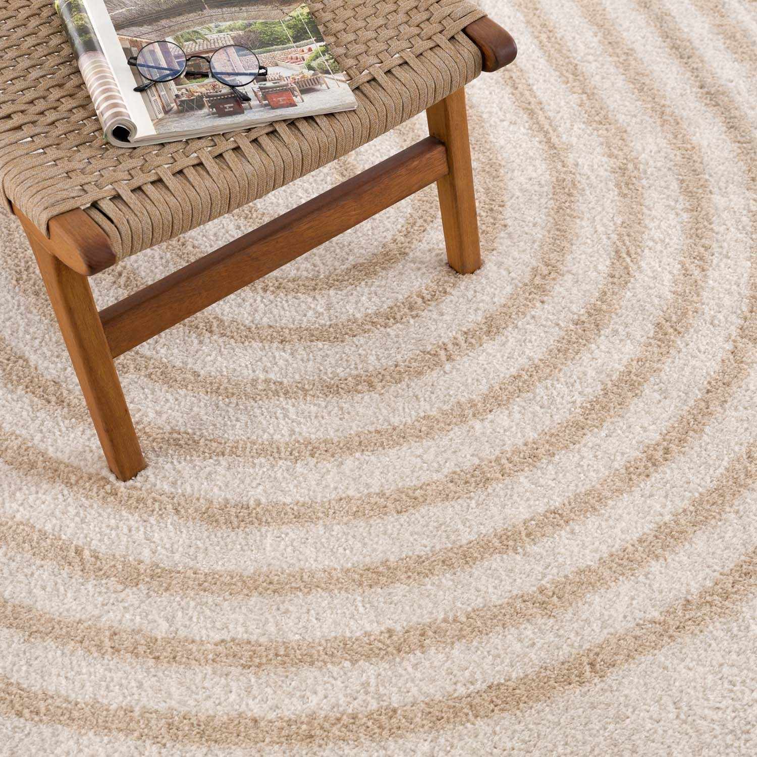 Yasuo Beige Washable Area Rug by Boutique Rugs