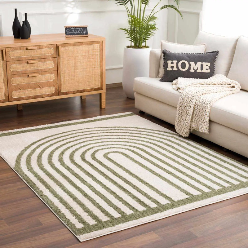 Yasuo Green Washable Area Rug by Boutique Rugs