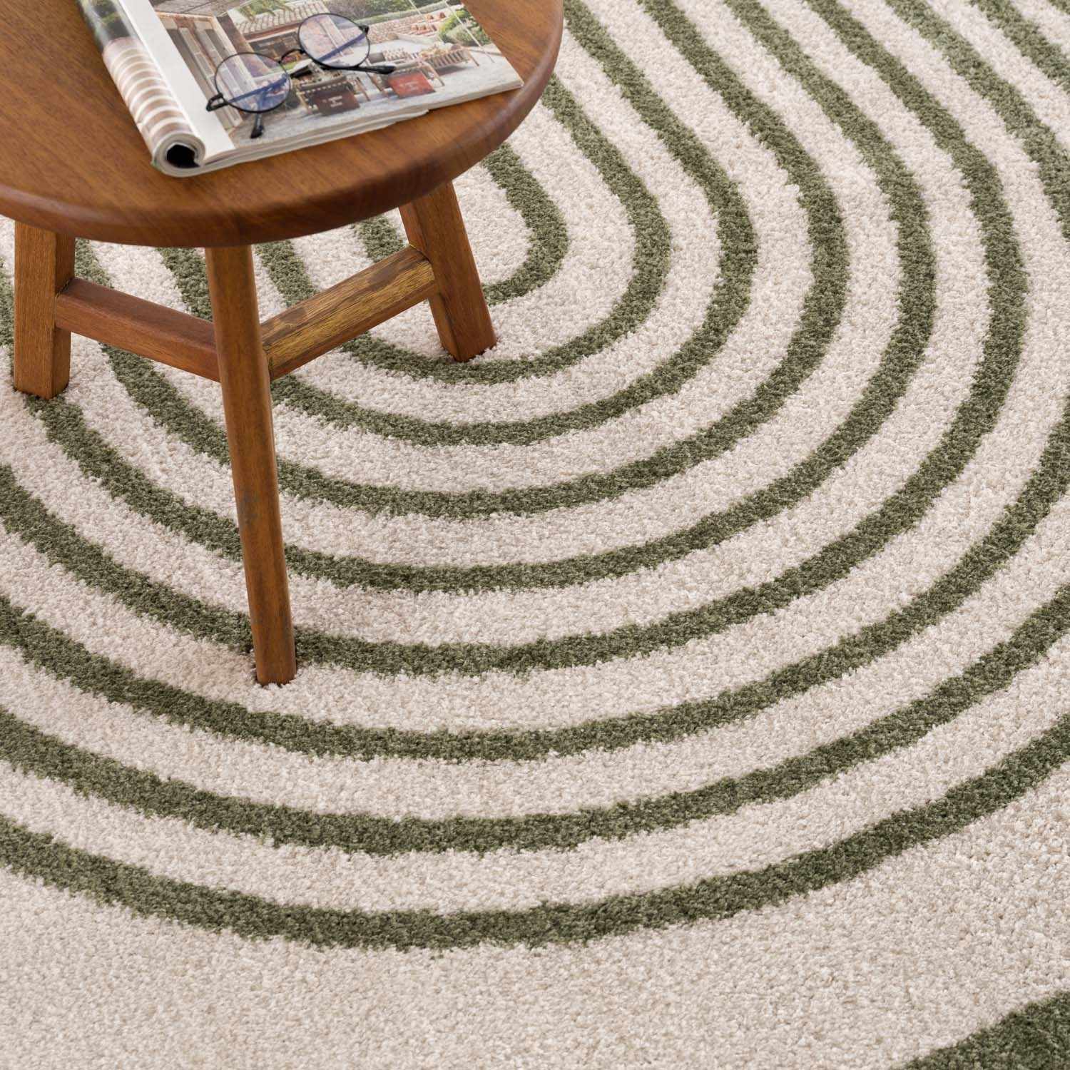 Yasuo Green Washable Area Rug by Boutique Rugs