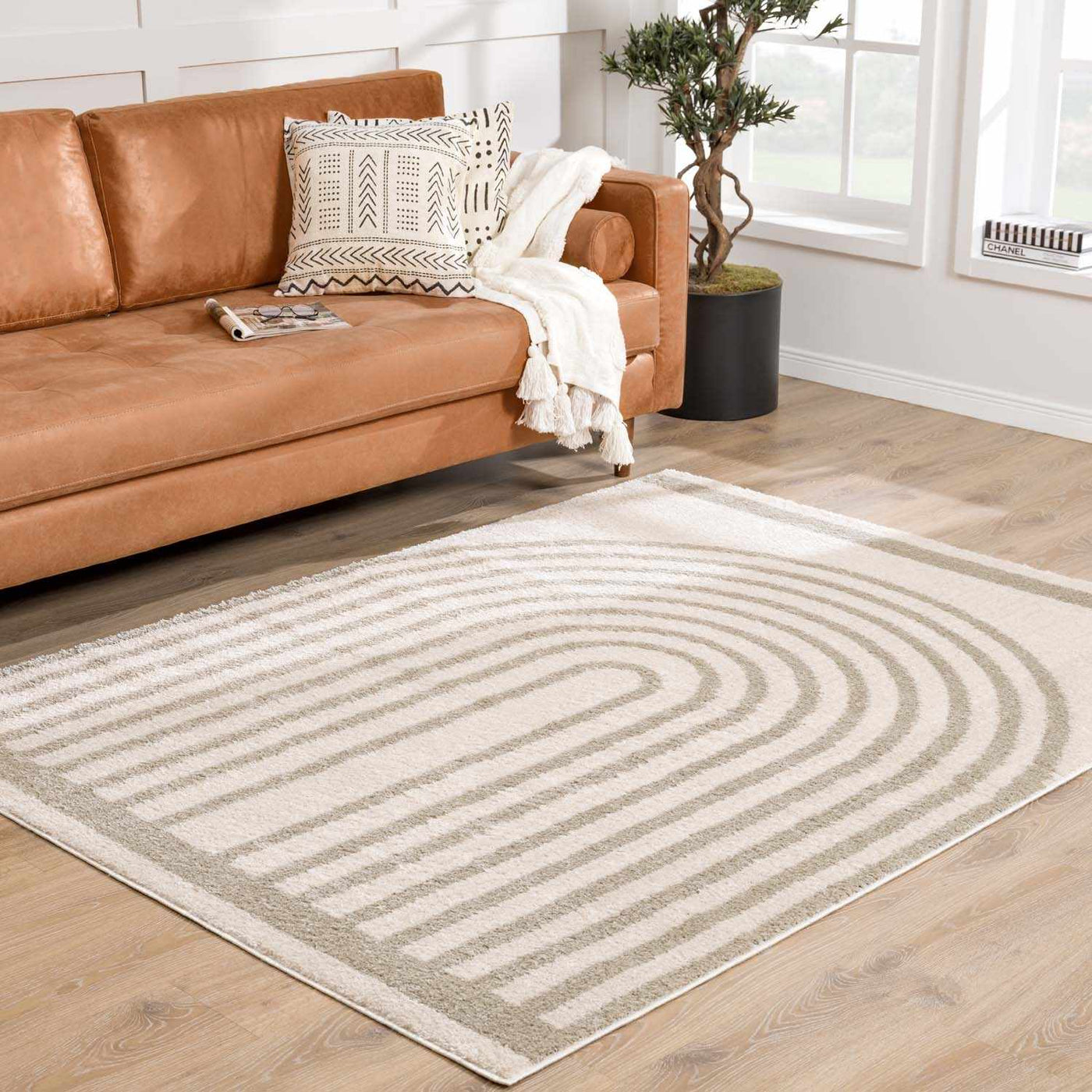 Yasuo Gray Washable Area Rug by Boutique Rugs