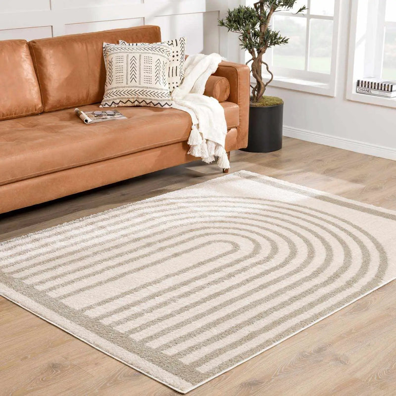 Yasuo Gray Washable Area Rug by Boutique Rugs
