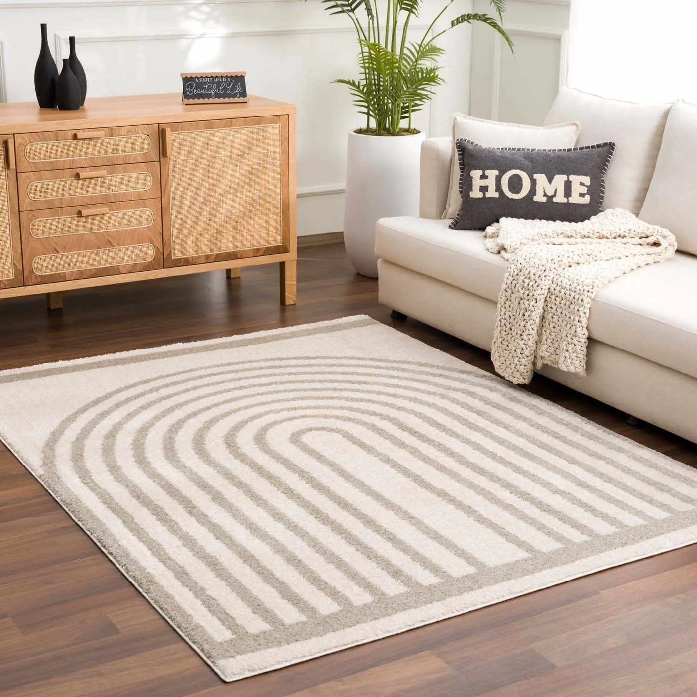Yasuo Gray Washable Area Rug by Boutique Rugs