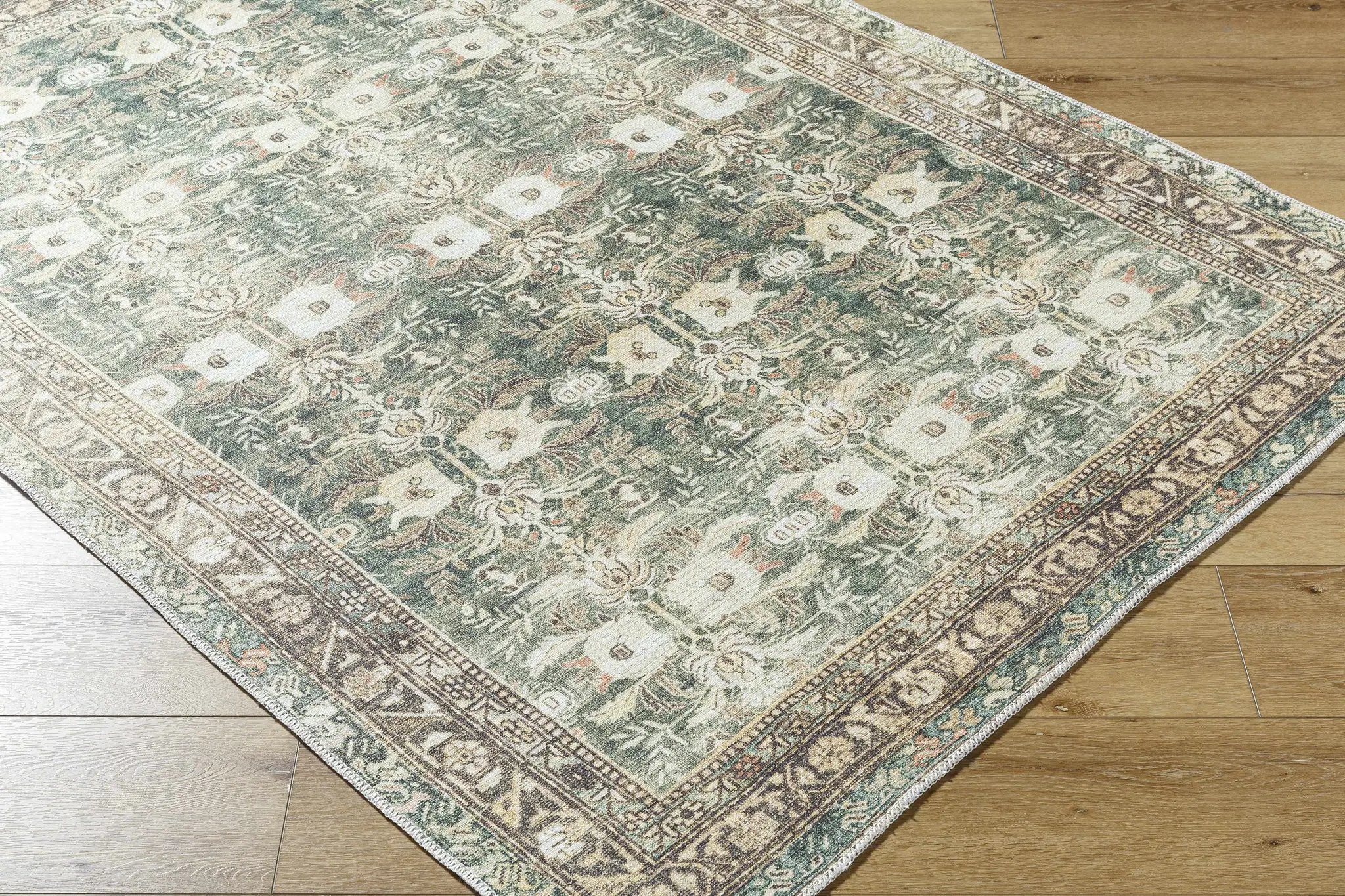 Acoose Vintage Flat Pile Washable Rug by Boutique Rugs