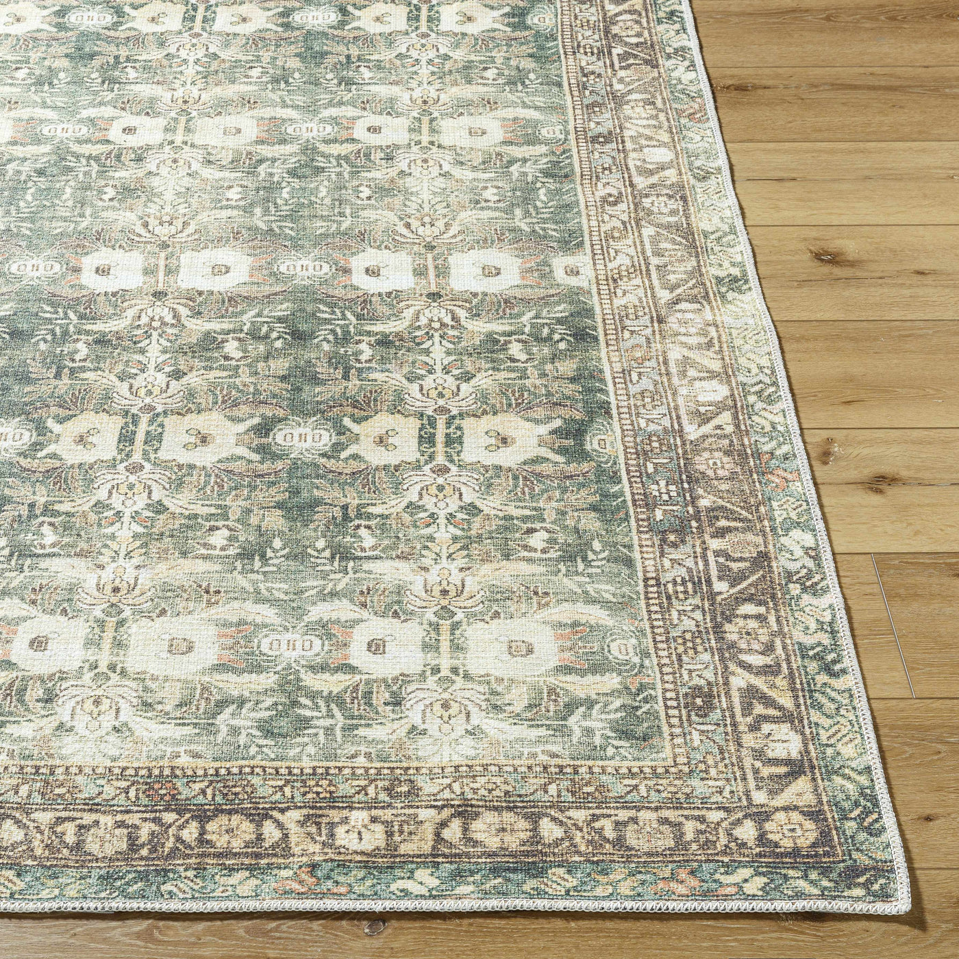 Acoose Vintage Flat Pile Washable Rug by Boutique Rugs