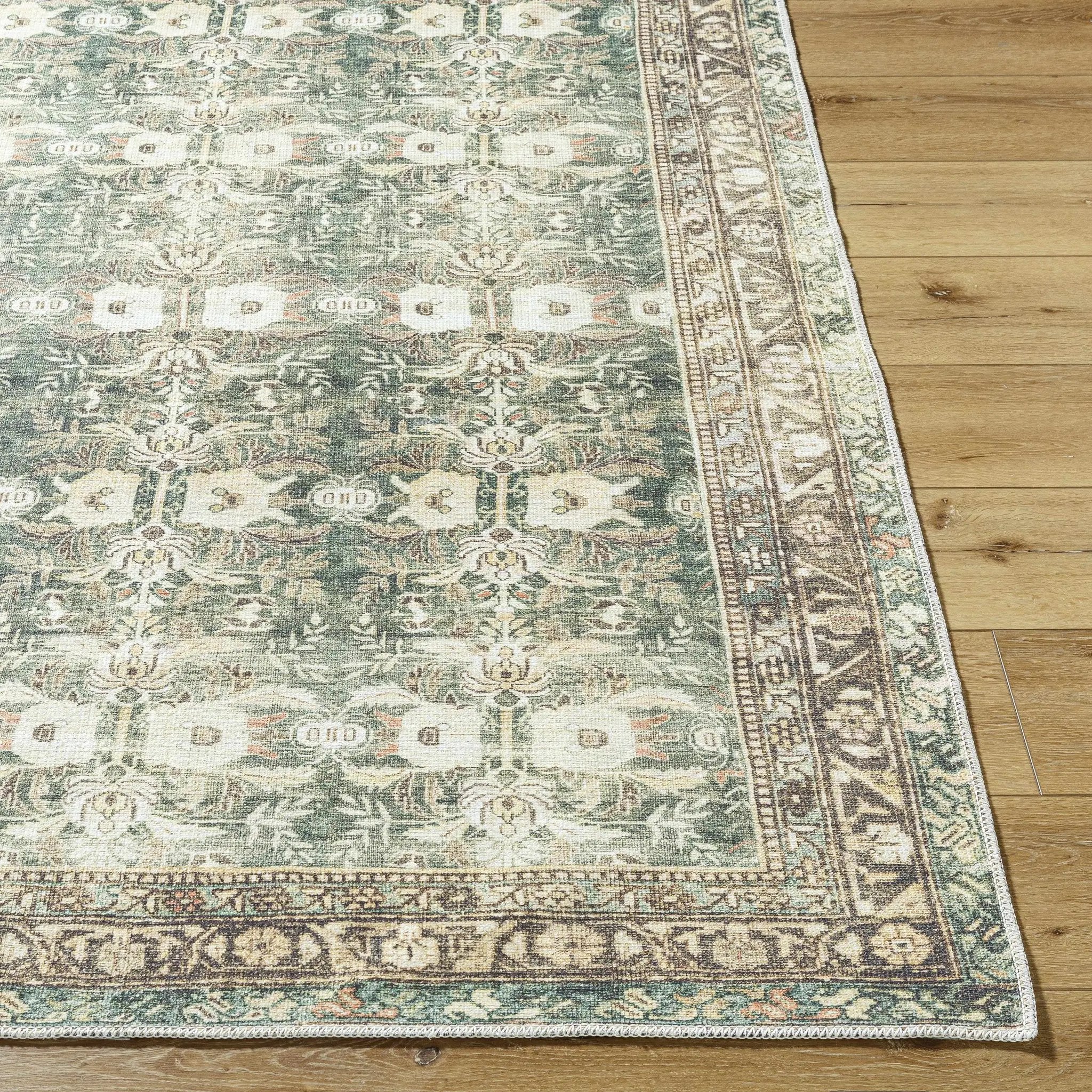 Acoose Vintage Flat Pile Washable Rug by Boutique Rugs