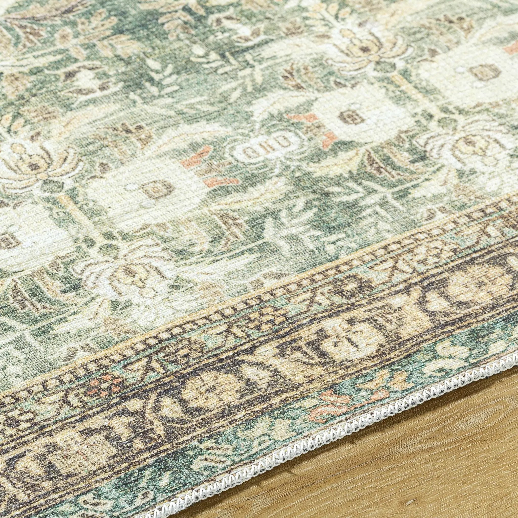 Acoose Vintage Flat Pile Washable Rug by Boutique Rugs