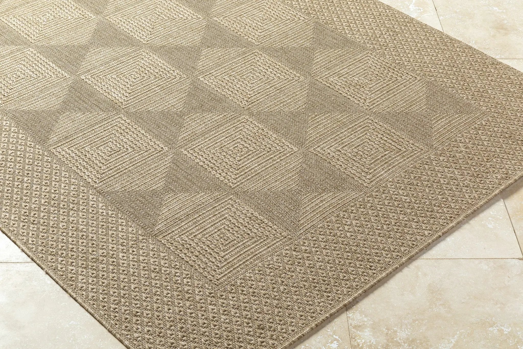 Anabia Brown Outdoor Area Rug by Boutique Rugs