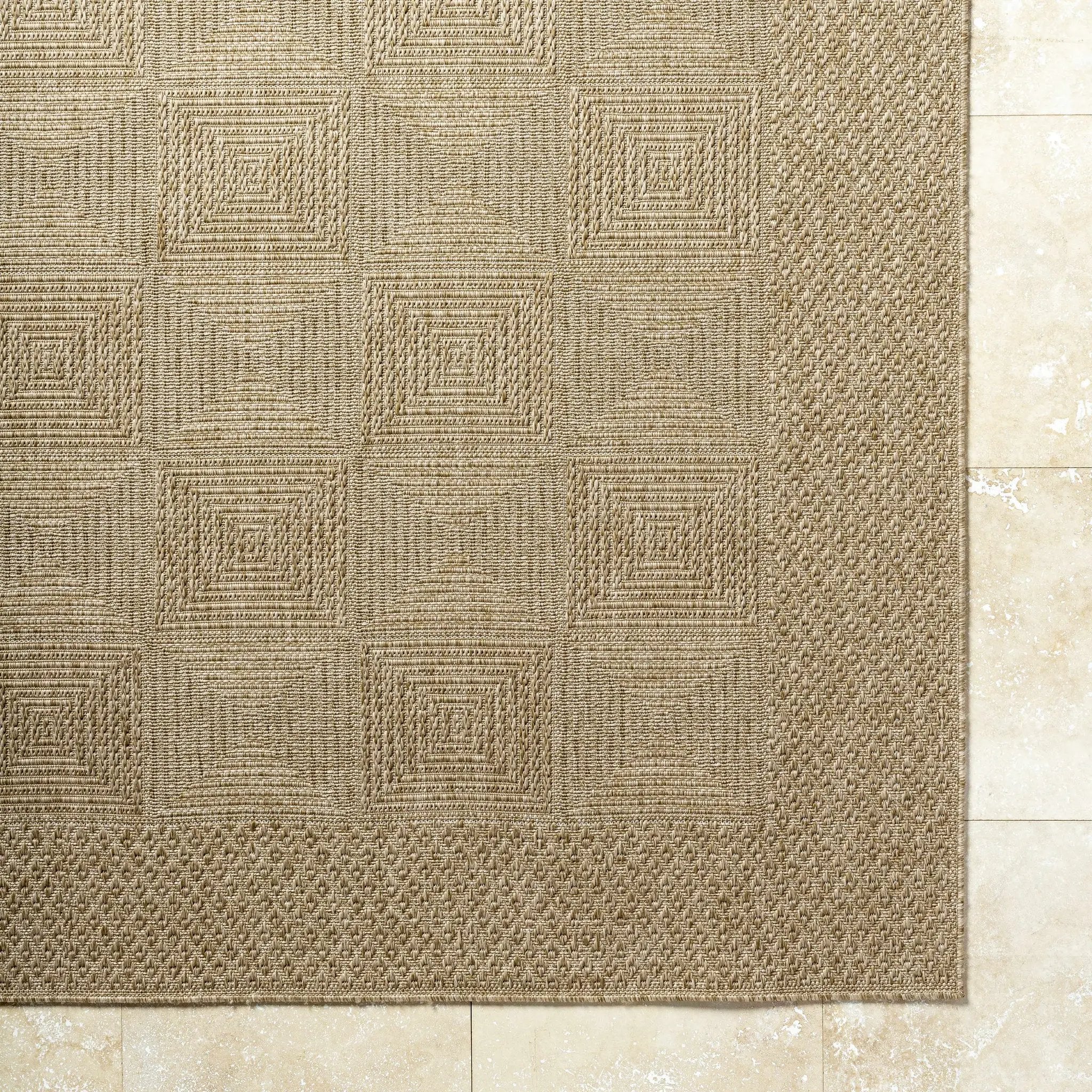 Anabia Brown Outdoor Area Rug by Boutique Rugs