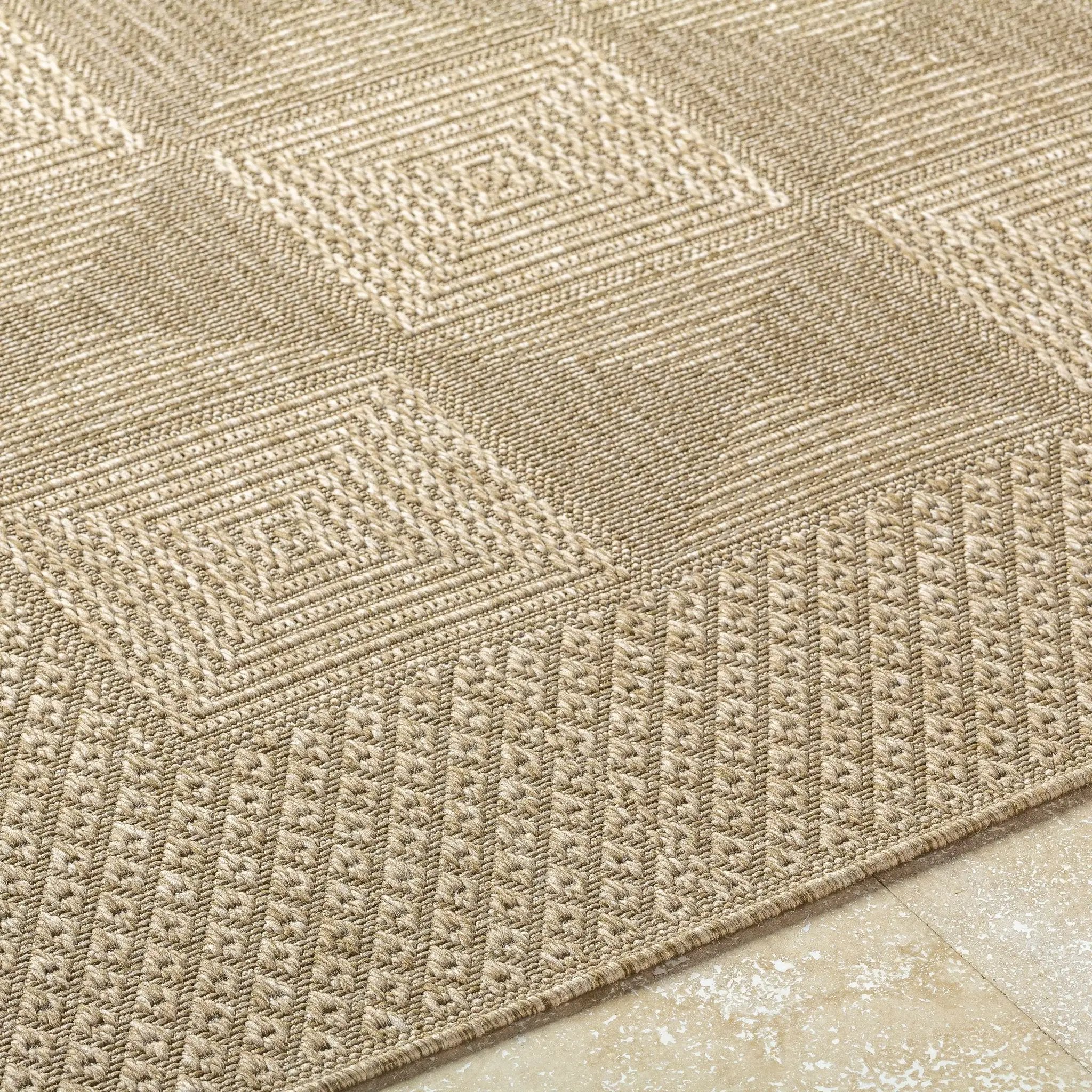 Anabia Brown Outdoor Area Rug by Boutique Rugs