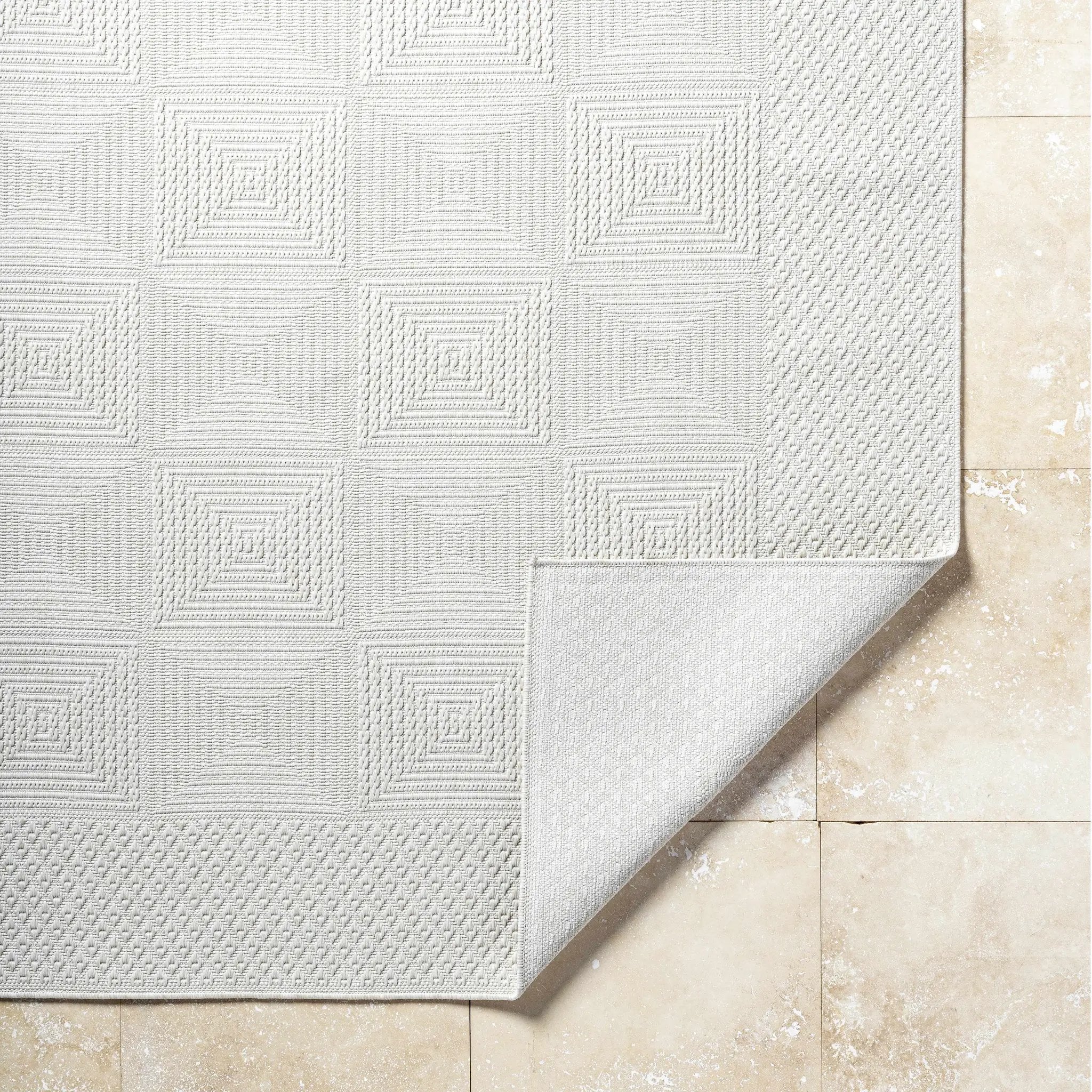 Anabia White Outdoor Area Rug by Boutique Rugs