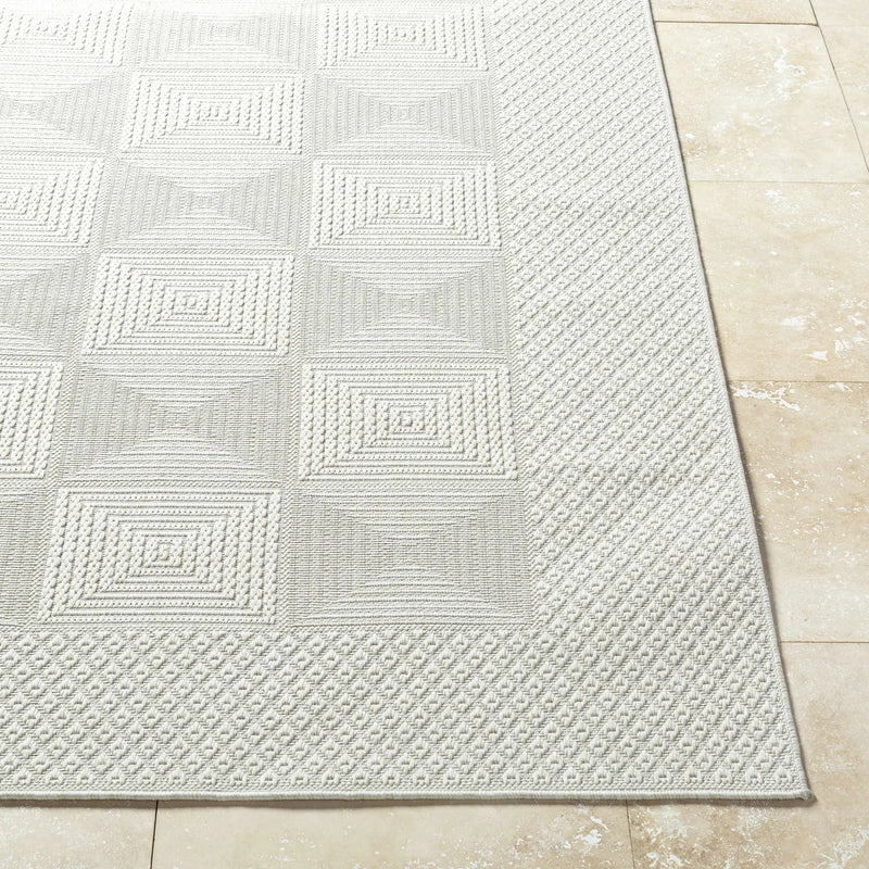 Anabia White Outdoor Area Rug by Boutique Rugs