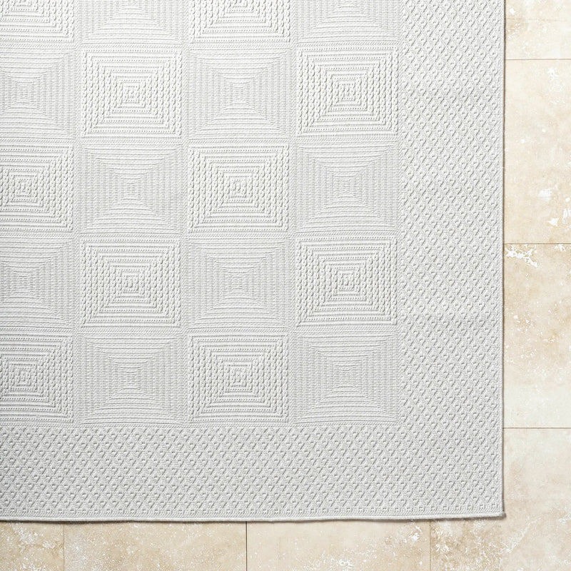 Anabia White Outdoor Area Rug by Boutique Rugs