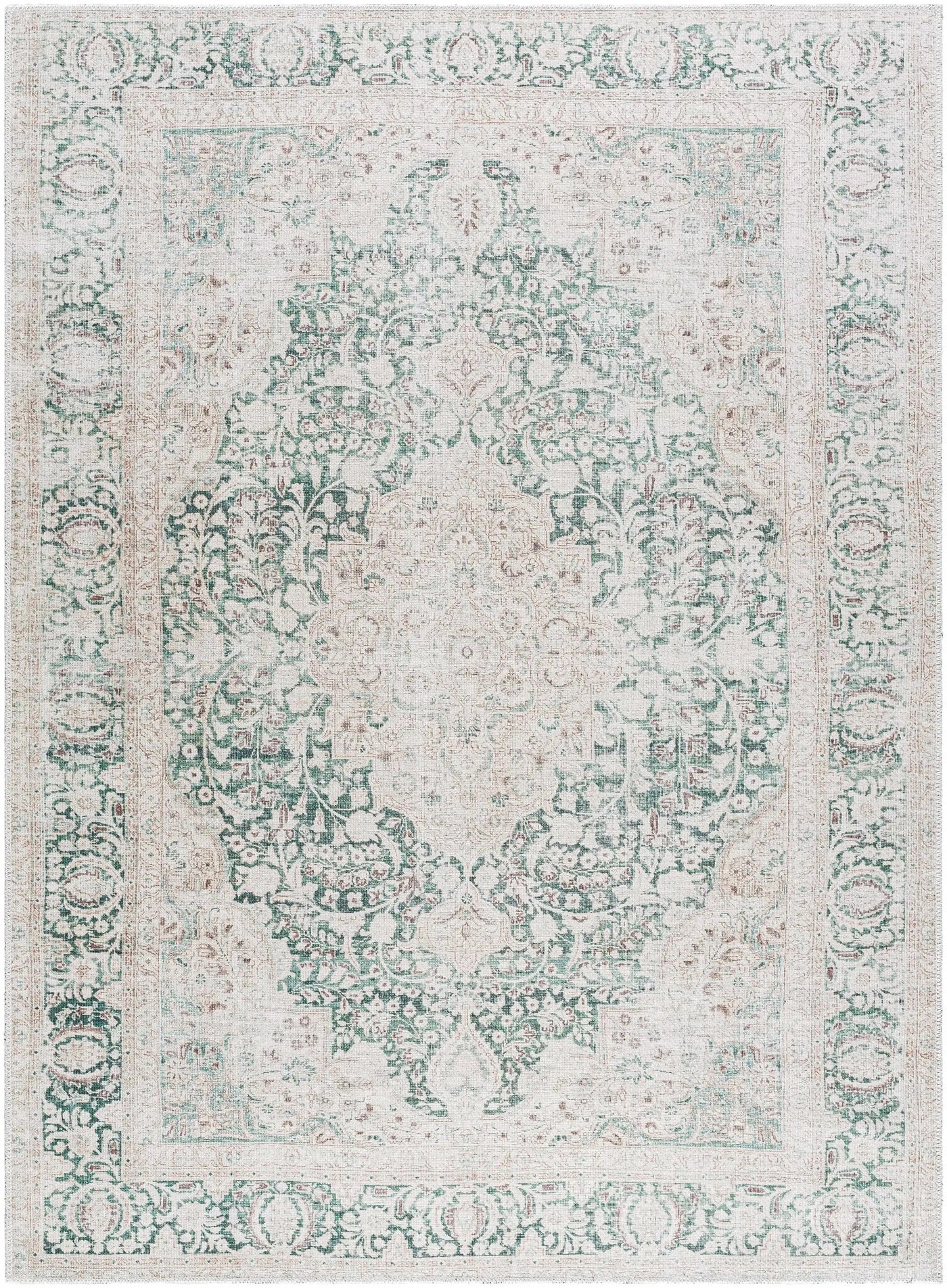 Yanis Vintage Flat Pile Washable Rug by Boutique Rugs