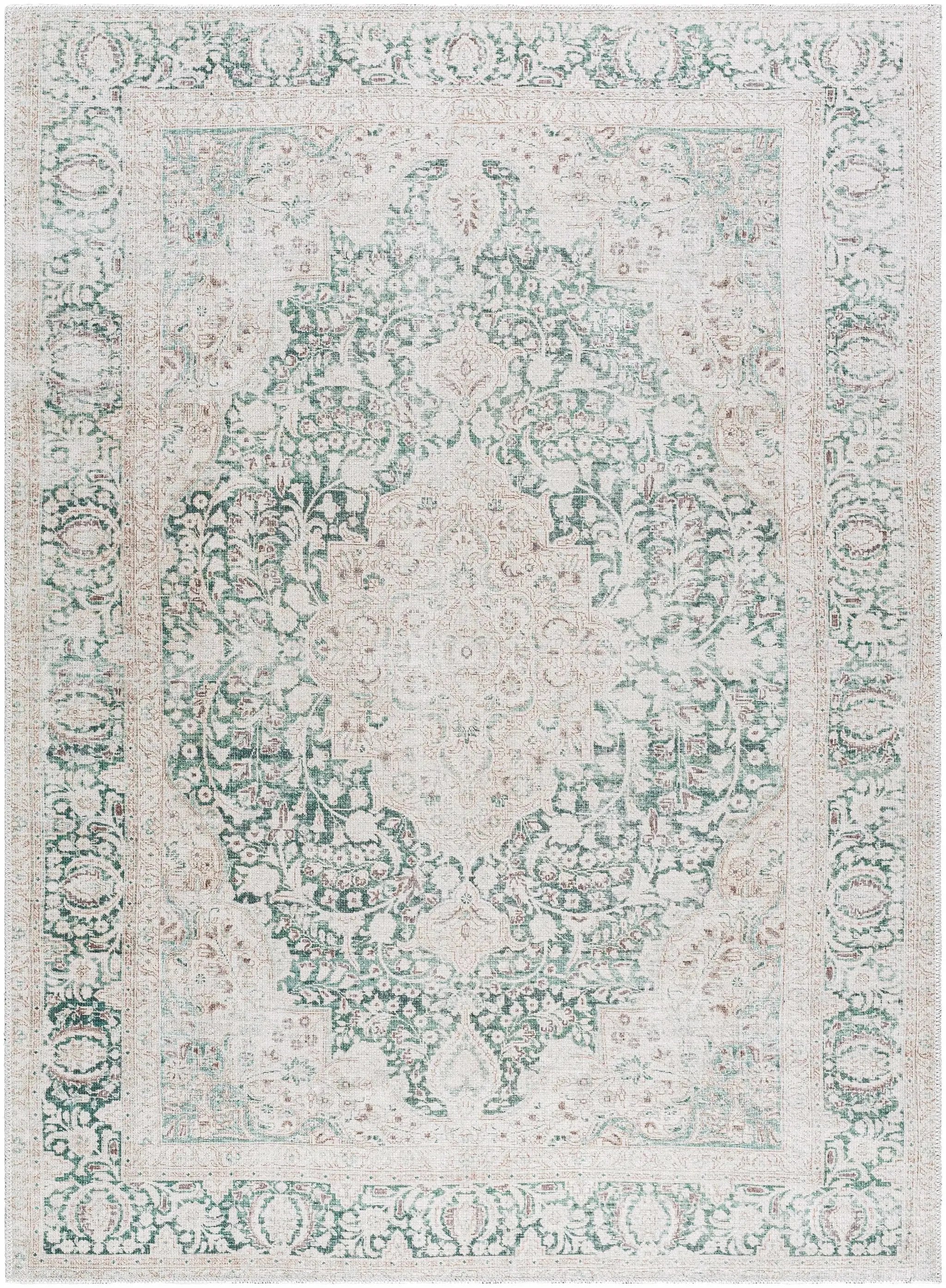Yanis Vintage Flat Pile Washable Rug by Boutique Rugs