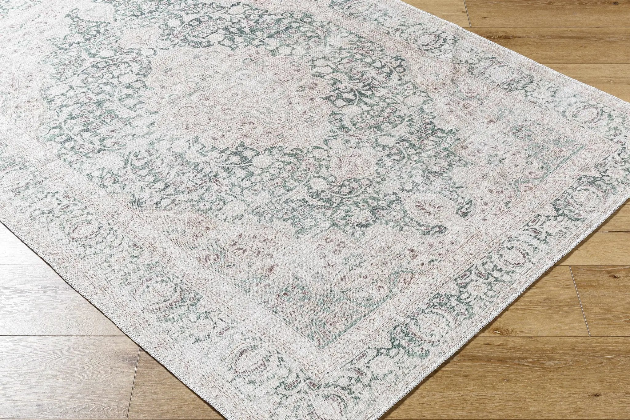 Yanis Vintage Flat Pile Washable Rug by Boutique Rugs