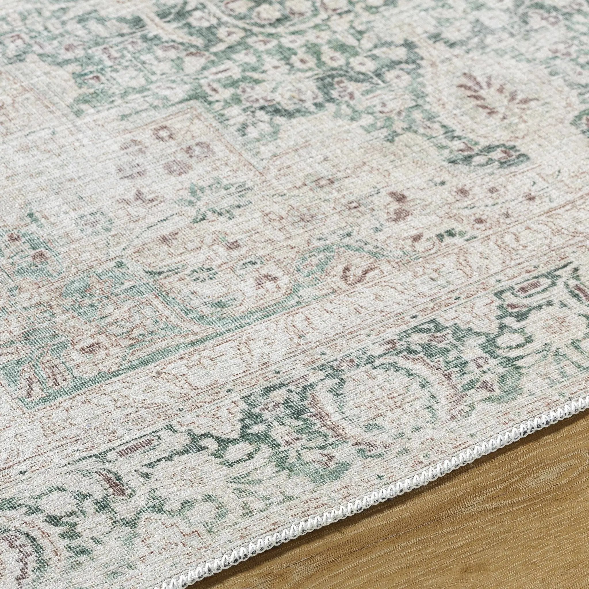 Yanis Vintage Flat Pile Washable Rug by Boutique Rugs