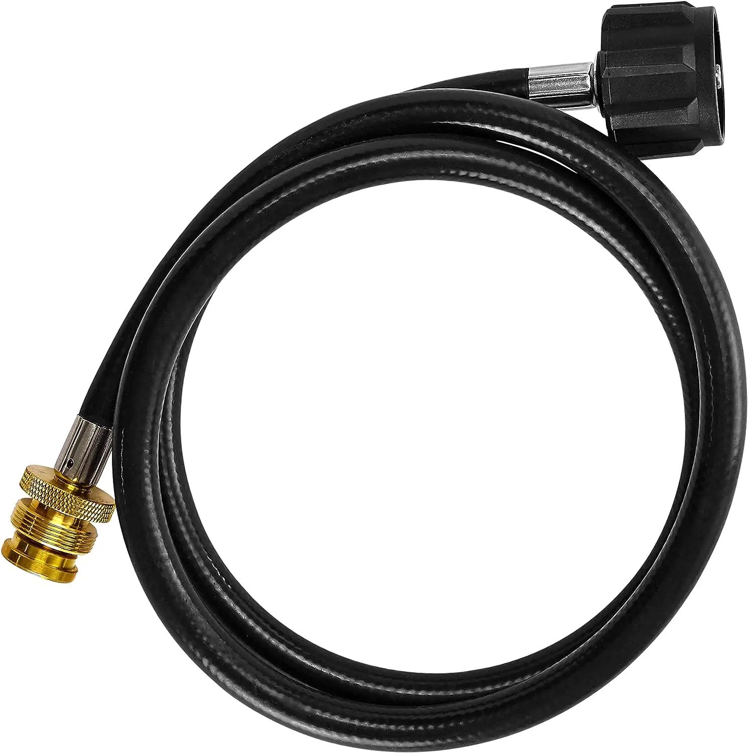 Flame King 4 Feet Propane Adapter Hose 1 lb to 20 lb Converter Replacement for QCC1 by Flame King Products
