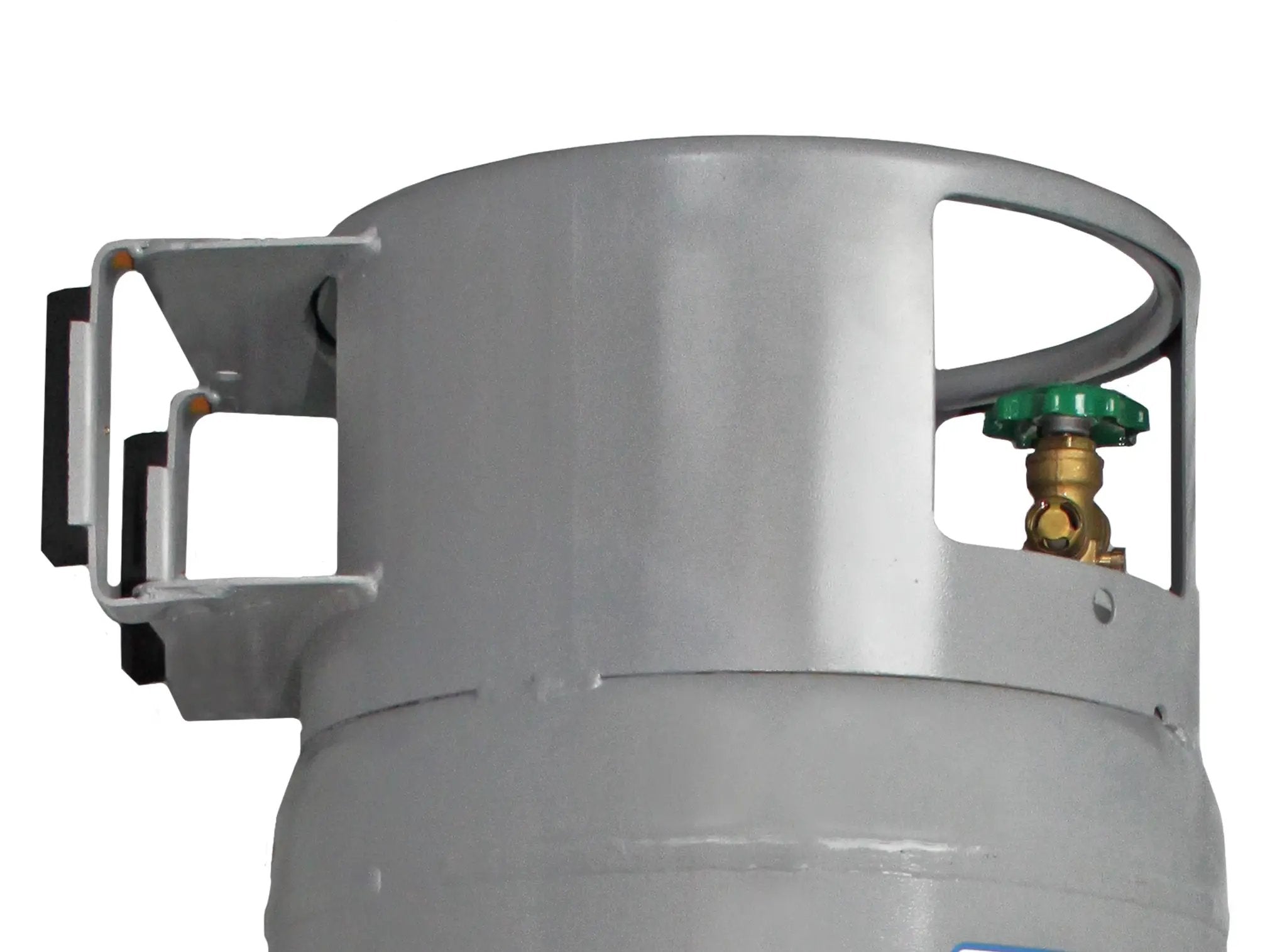 Flame King 100lb Empty Horizontal & Vertical Propane Cylinder with POL & Wheels by Flame King Products