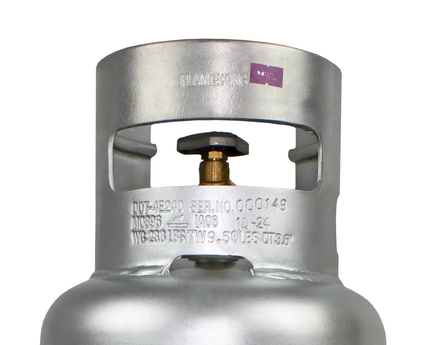 Flame King Lightweight 10lb Aluminum Propane Tank LP Cylinder with OPD by Flame King Products