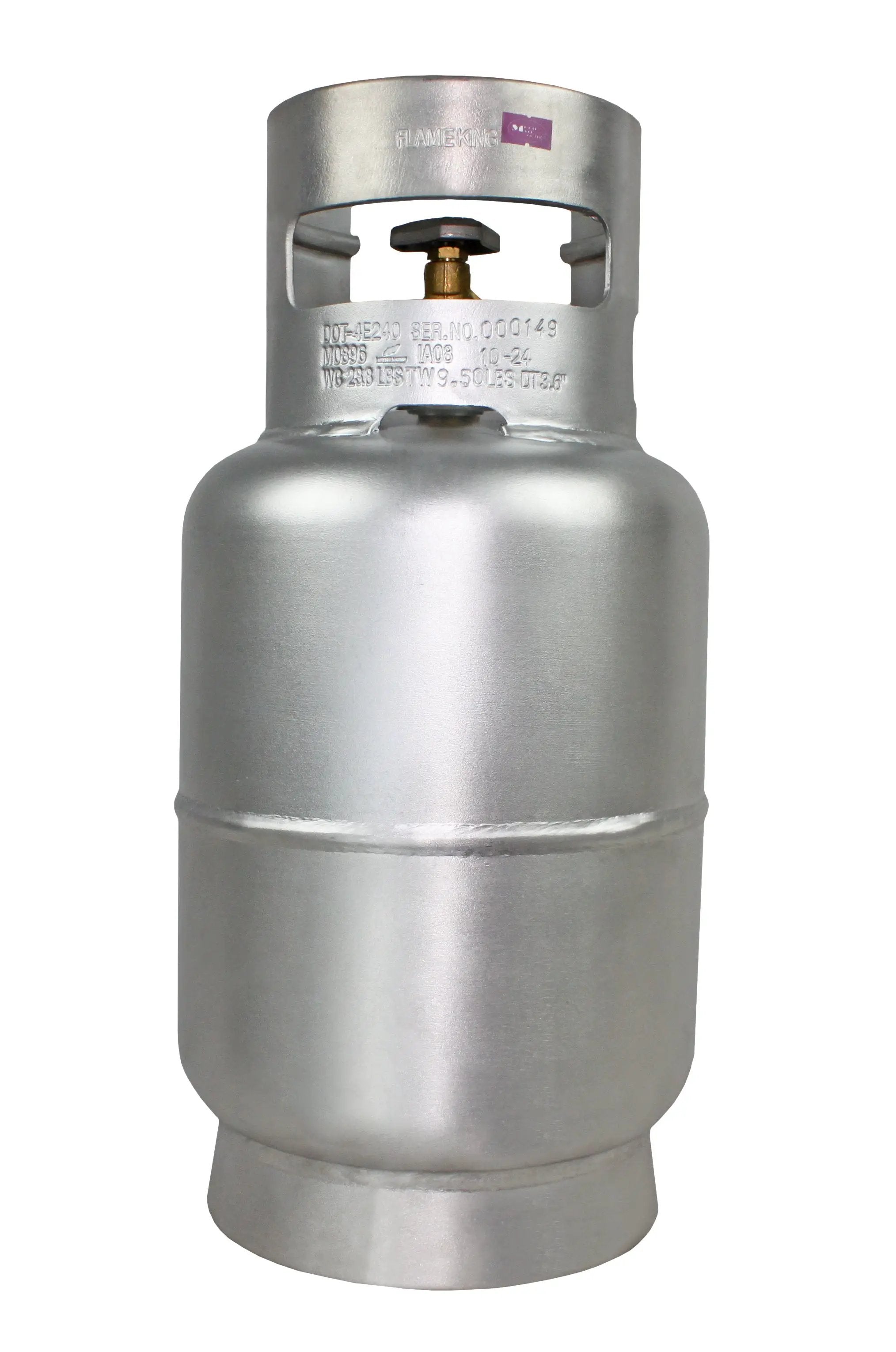 Flame King Lightweight 10lb Aluminum Propane Tank LP Cylinder with OPD by Flame King Products