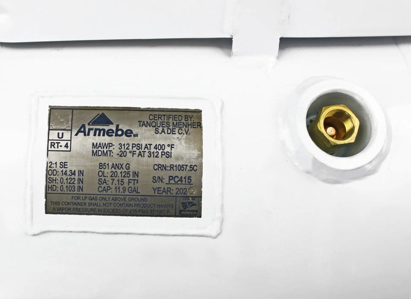 Flame King 11.9 Gal ASME RV Trailer Propane Cylinder Tank by Flame King Products