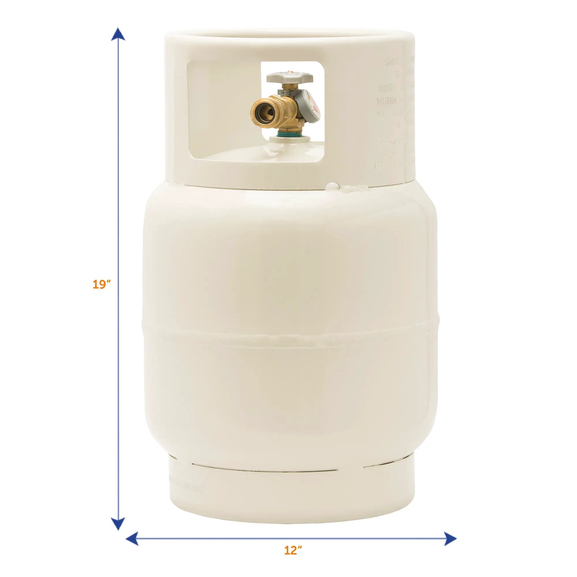 Flame King 20lb Single Spud LP Buffer Tank with Gauge by Flame King Products