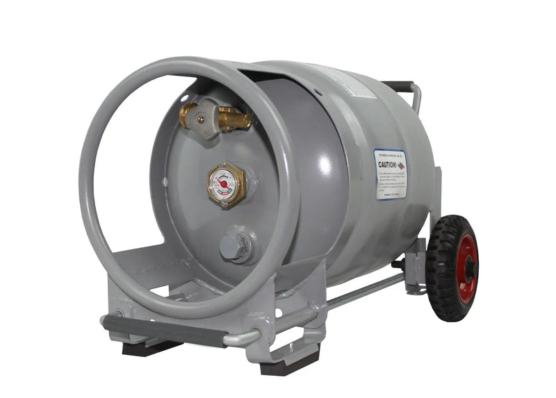 Flame King 20lb Horizontal & Vertical Propane Cylinder Gauge OPD & Wheels by Flame King Products