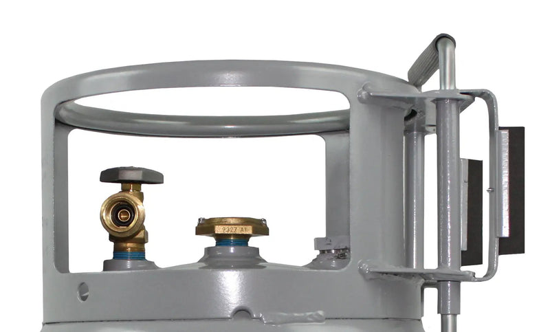 Flame King 20lb Horizontal & Vertical Propane Cylinder Gauge OPD & Wheels by Flame King Products