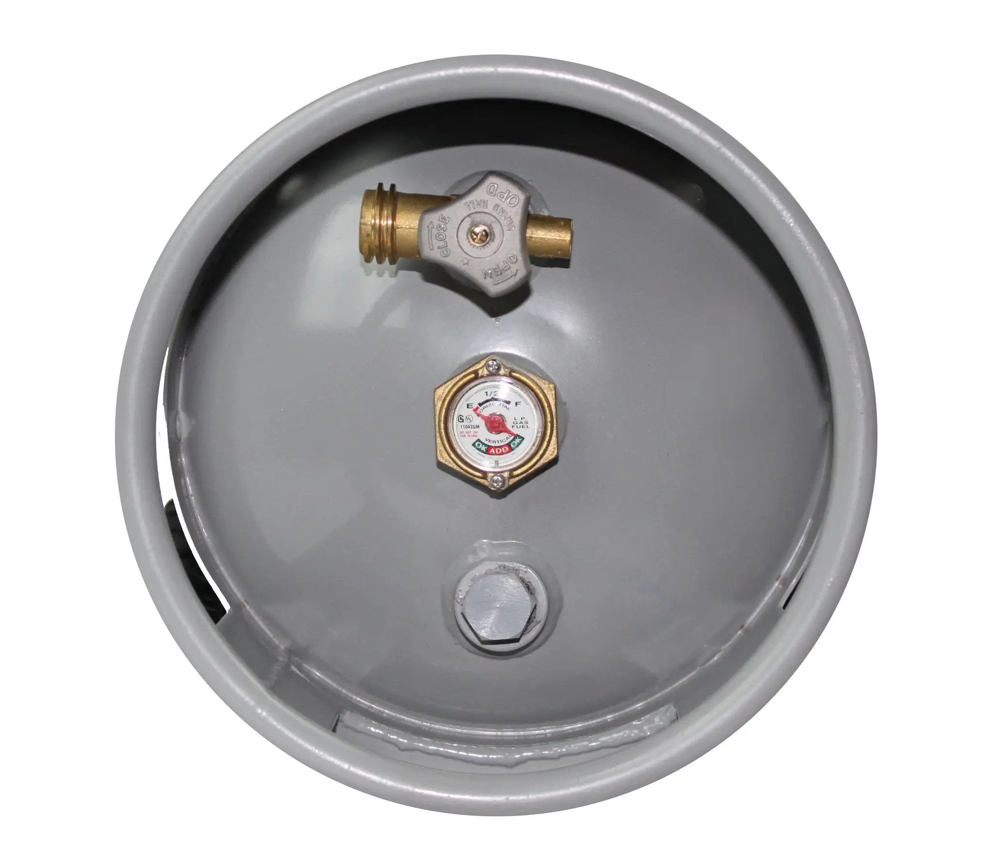 Flame King 20lb Horizontal & Vertical Propane Cylinder Gauge OPD & Wheels by Flame King Products