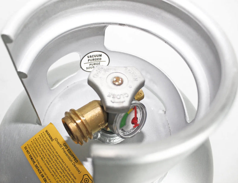 Flame King Lightweight 20lb Aluminum Propane Tank LP Cylinder with OPD & Gauge by Flame King Products
