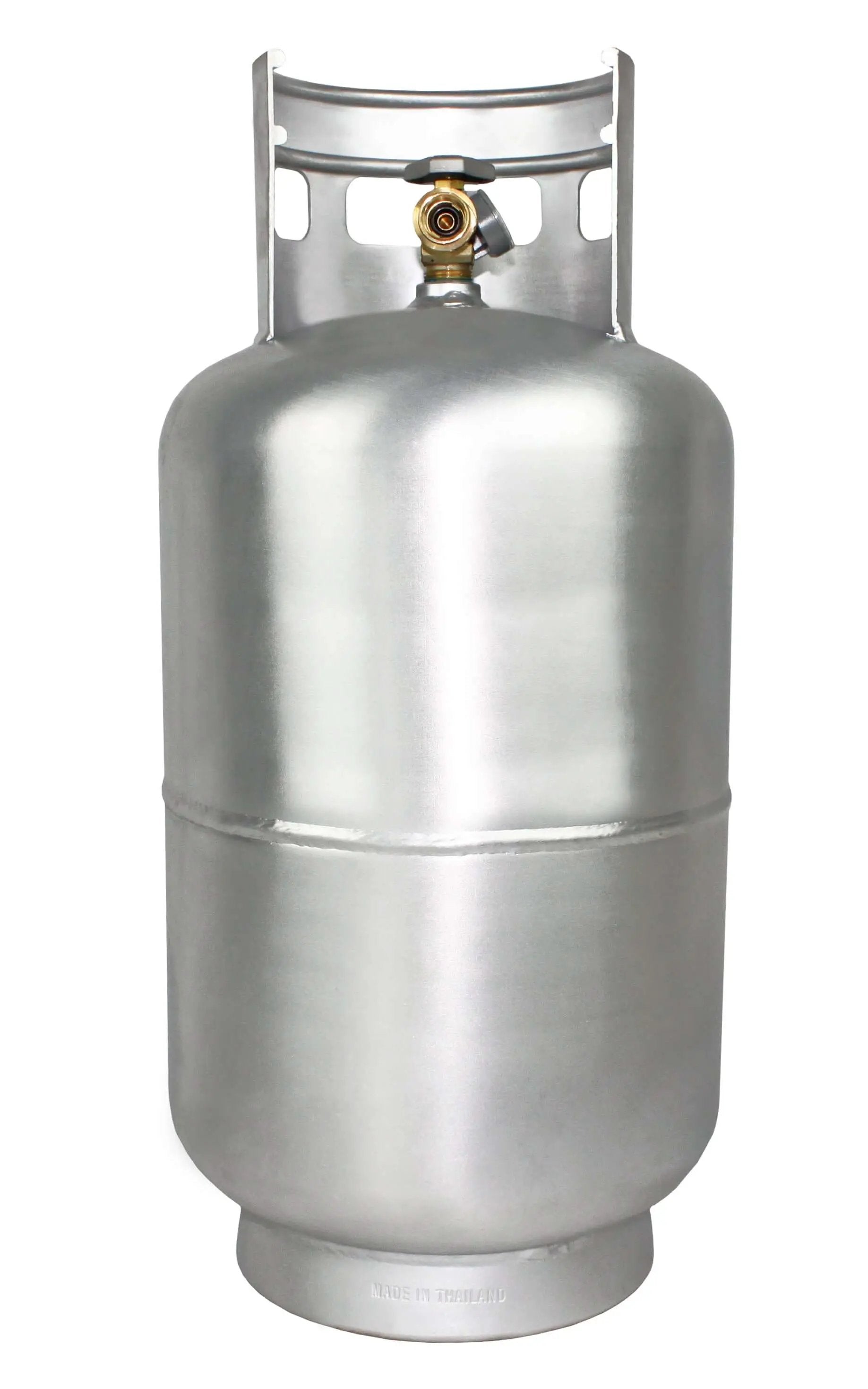 Flame King Lightweight 30lb Aluminum Propane Tank Cylinder Gauge and OPD Valve by Flame King Products