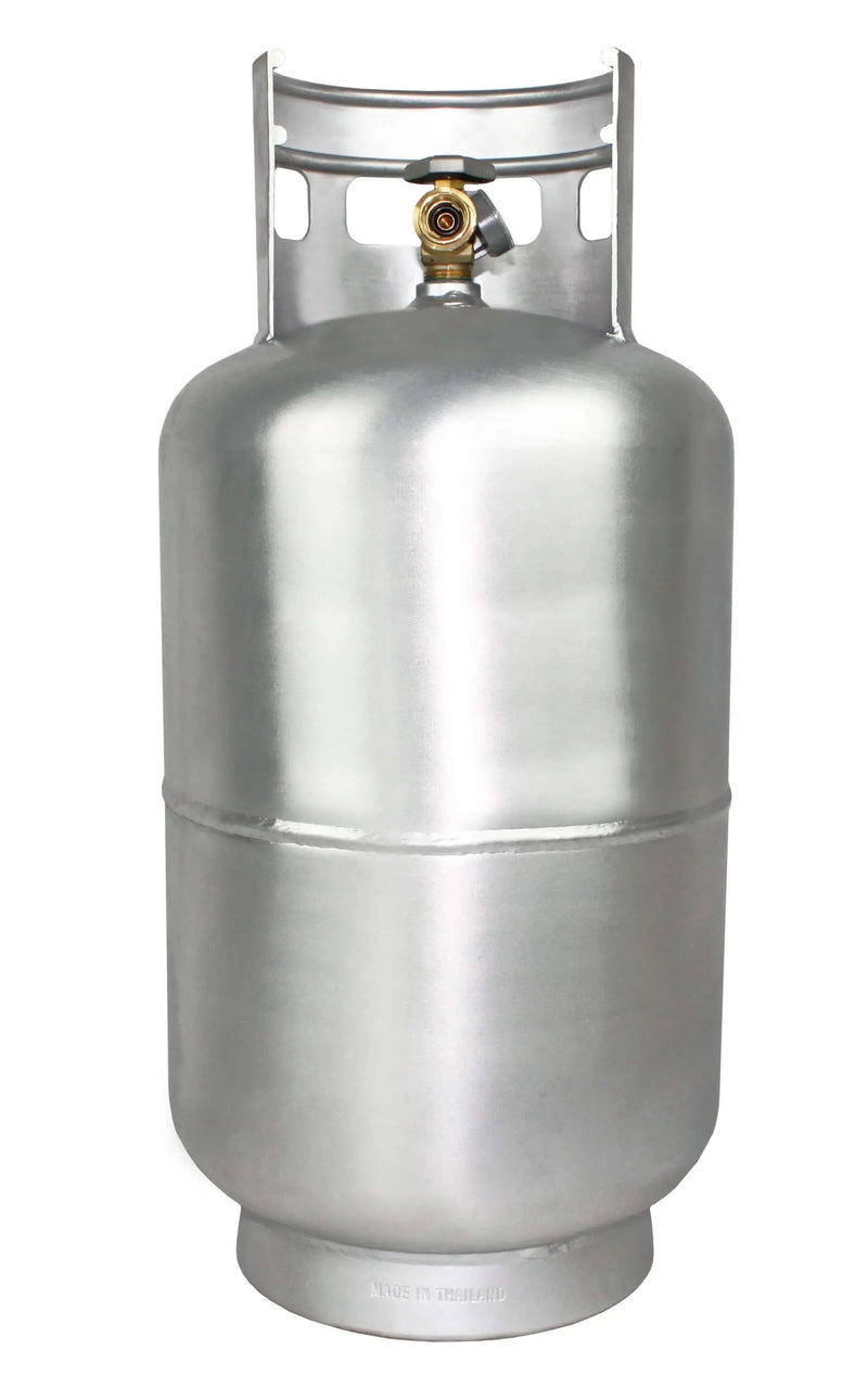 Flame King Lightweight 30lb Aluminum Propane Tank Cylinder Gauge and OPD Valve by Flame King Products