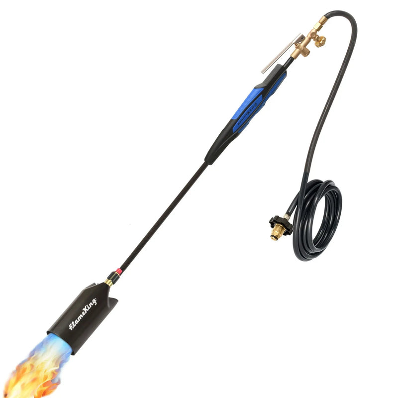 Flame King Heavy Duty Propane Torch Weed Burner 500,000 BTU with Push Button Piezo Ignitor by Flame King Products