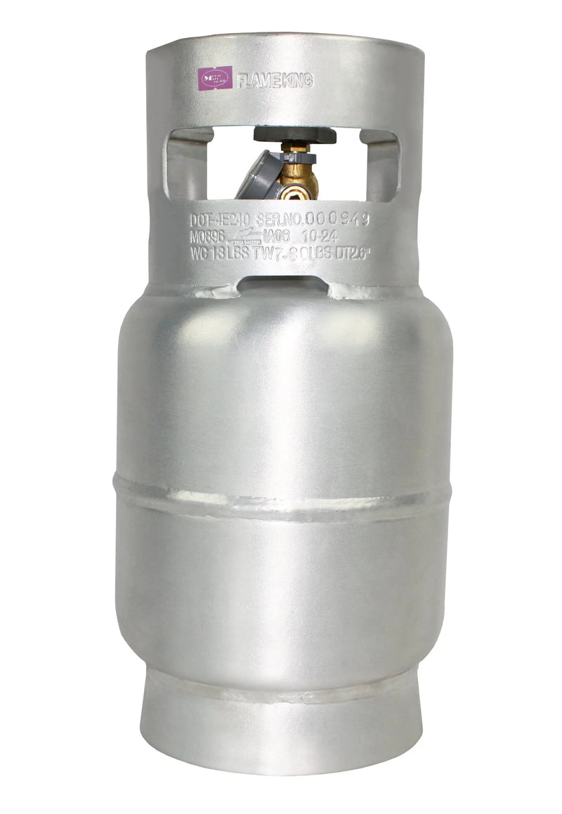 Flame King Lightweight 5lb Aluminum Propane Tank LP Cylinder with OPD & Gauge by Flame King Products