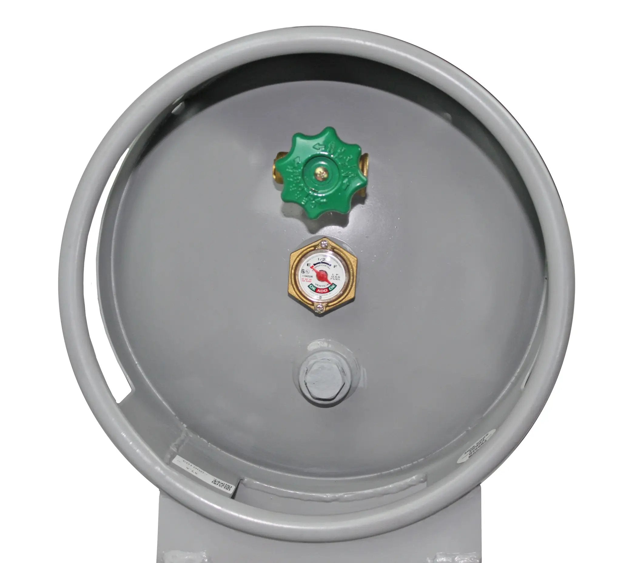 Flame King 60lb Horizontal & Vertical Propane Cylinder Gauge POL & Wheels by Flame King Products