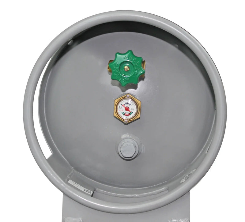 Flame King 60lb Horizontal & Vertical Propane Cylinder Gauge POL & Wheels by Flame King Products