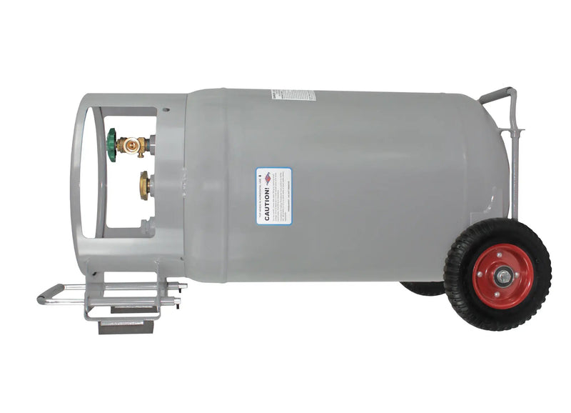 Flame King 60lb Horizontal & Vertical Propane Cylinder Gauge POL & Wheels by Flame King Products