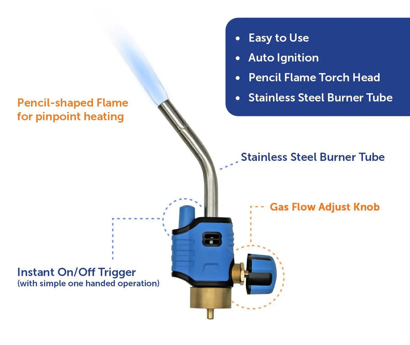 Flame King Trigger Start Lighter Welding Propane Gas Blow Torch Head by Flame King Products