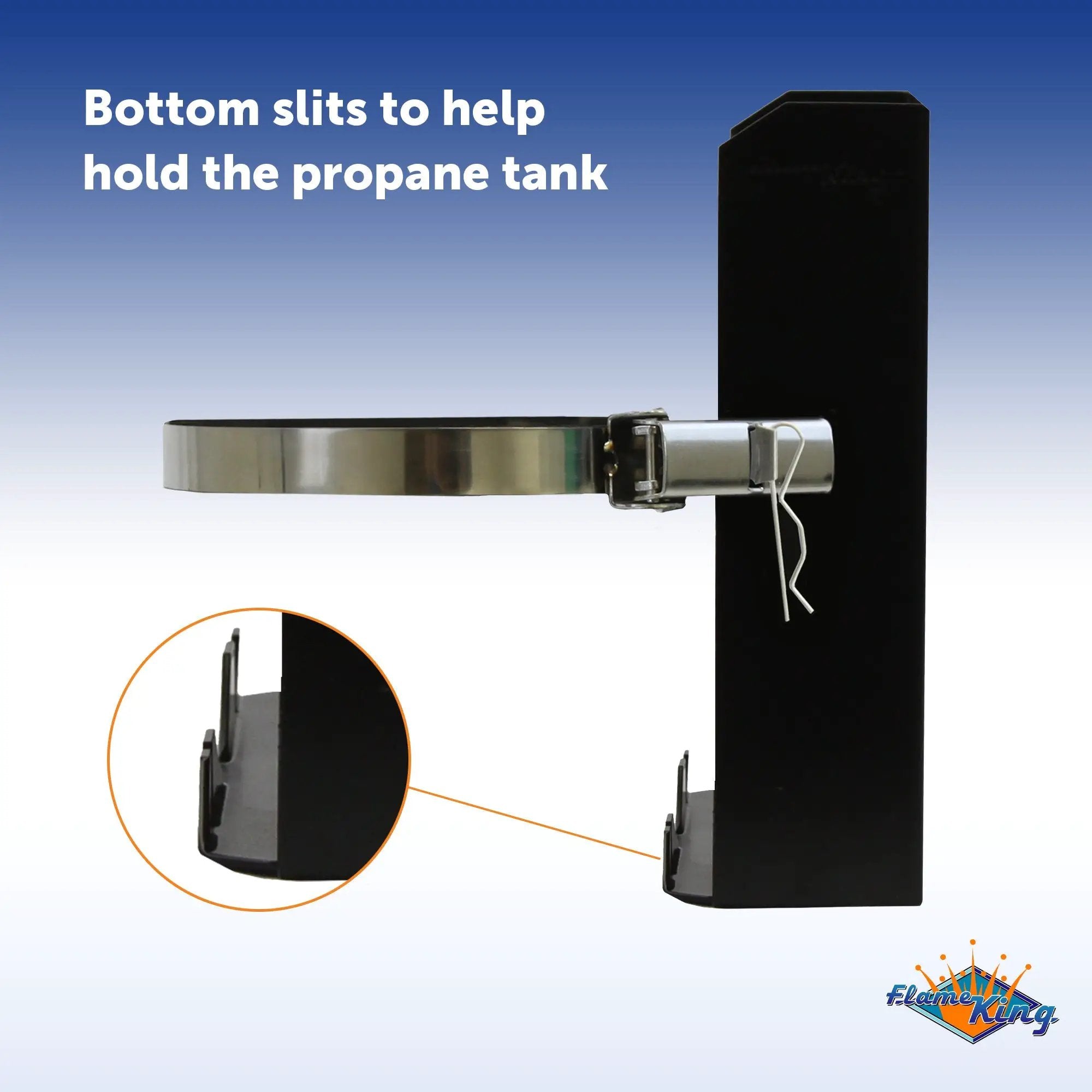 Flame King T-Racks 5lb Propane Tank Mounting Brackets Strap Campervan Overland Vehicles by Flame King Products