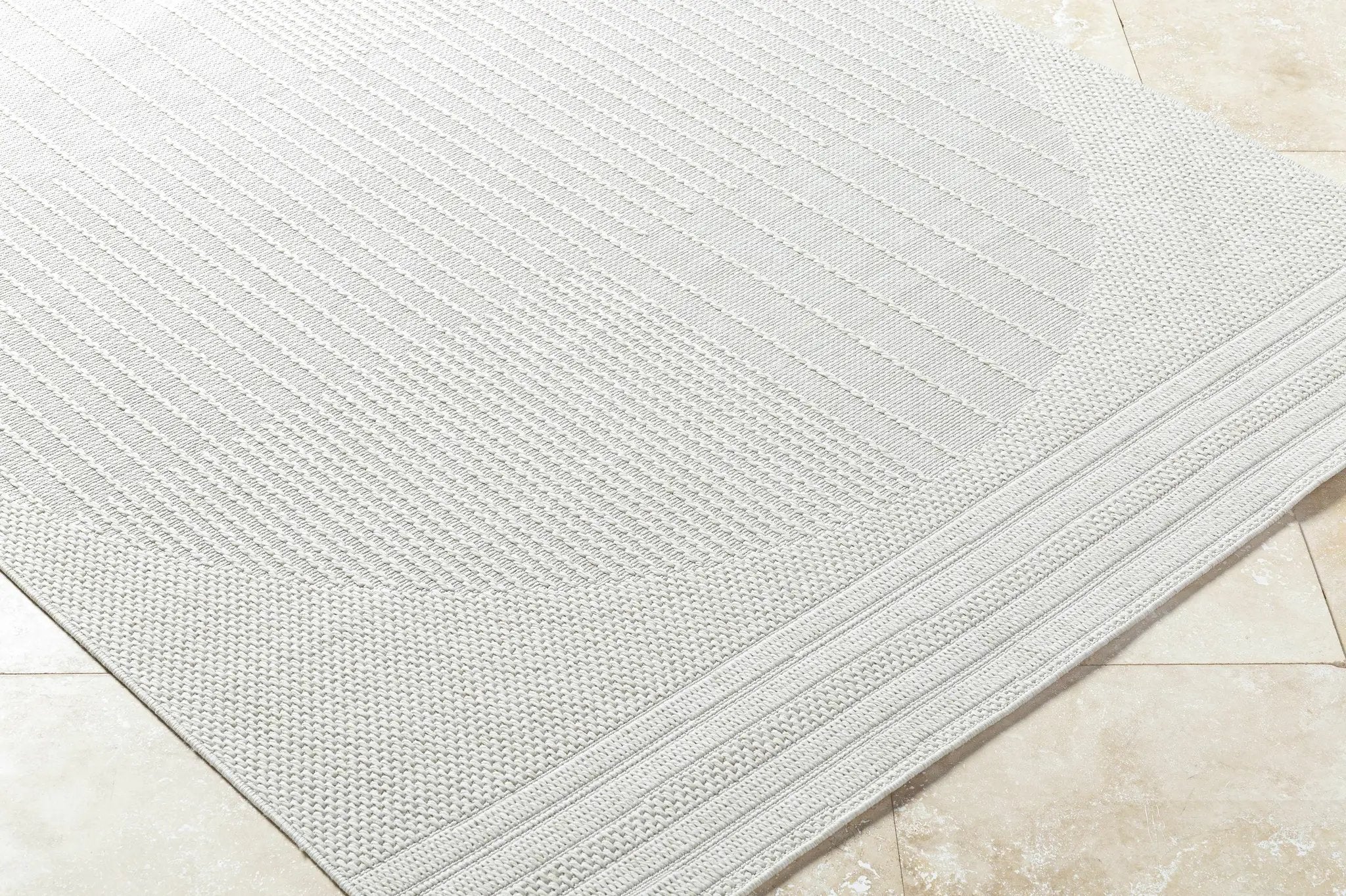 Yuley White Outdoor Area Rug by Boutique Rugs