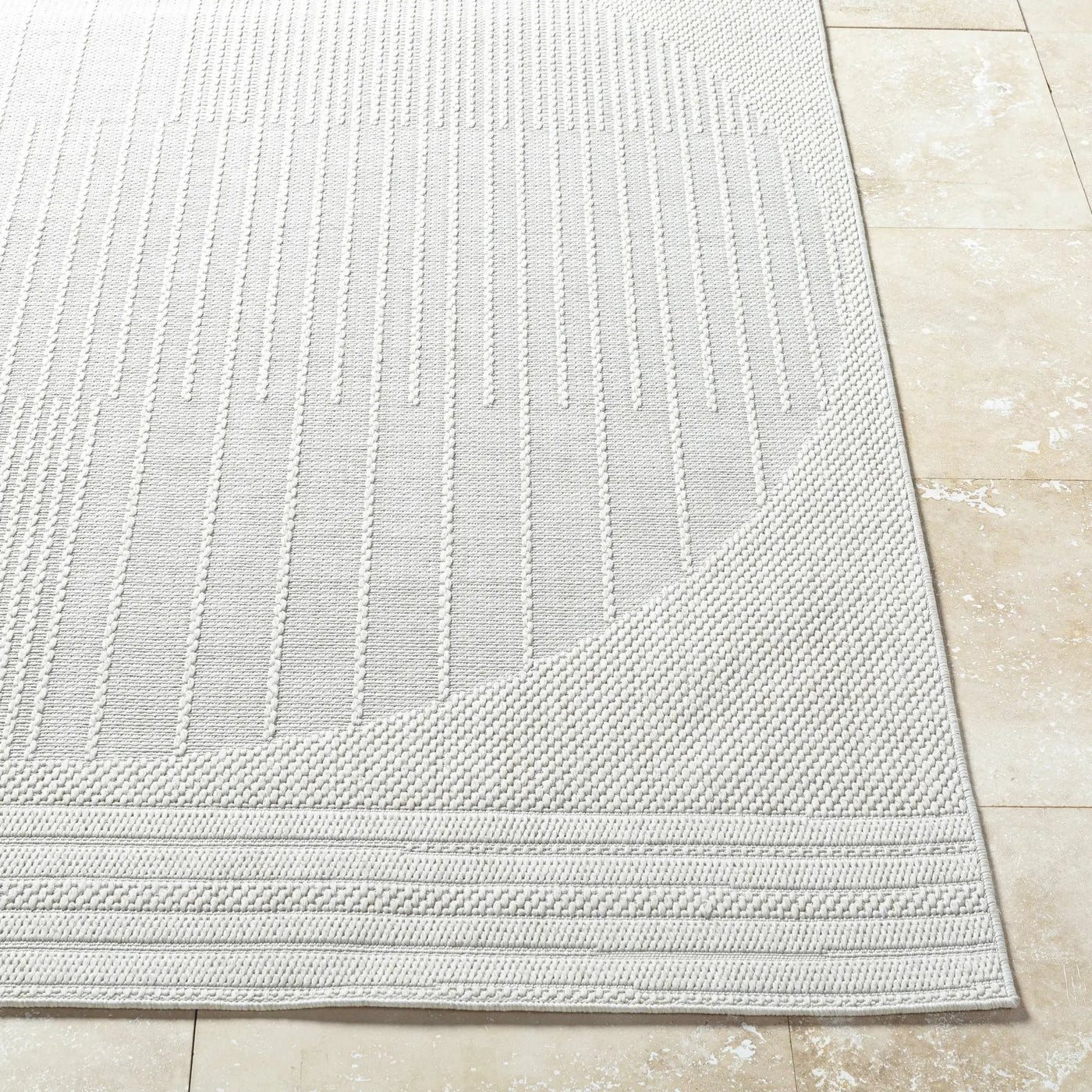 Yuley White Outdoor Area Rug by Boutique Rugs