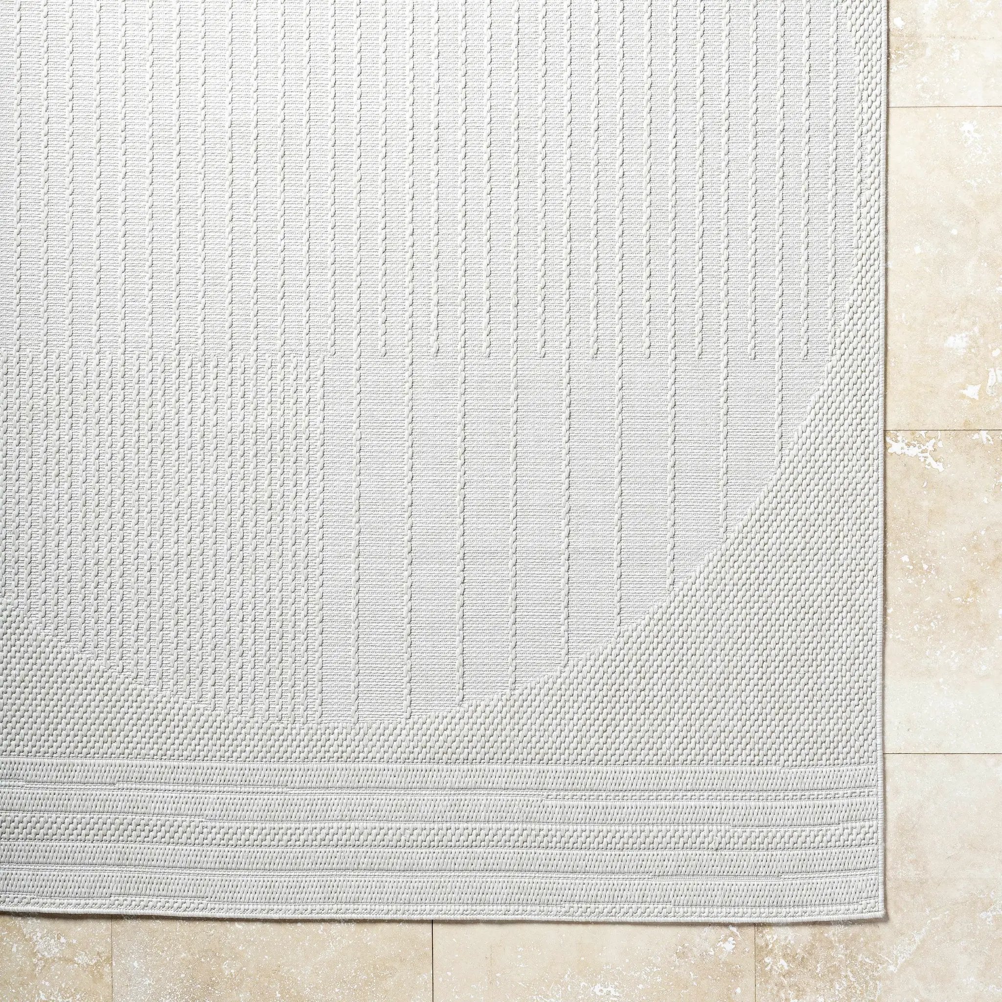 Yuley White Outdoor Area Rug by Boutique Rugs