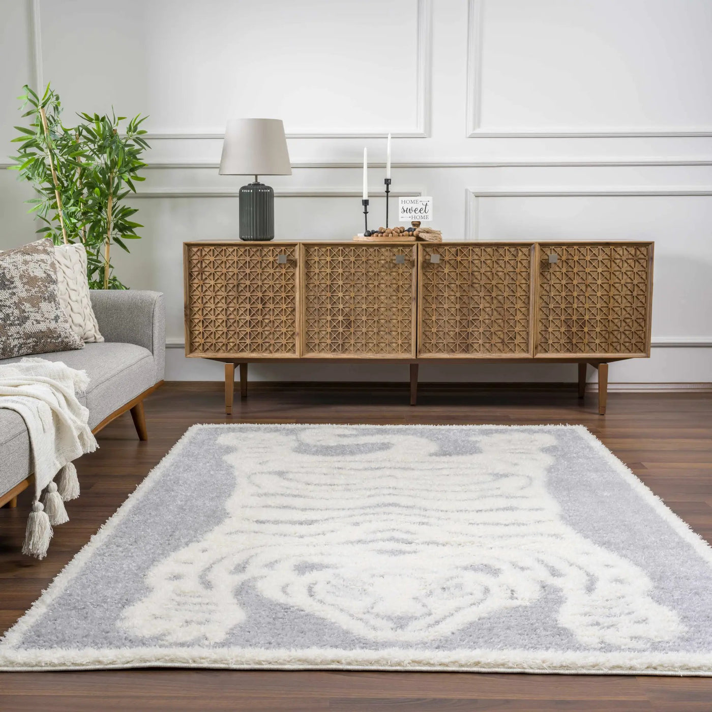 Zane Gray Tibetan Tiger Area Rug - Clearance by Boutique Rugs