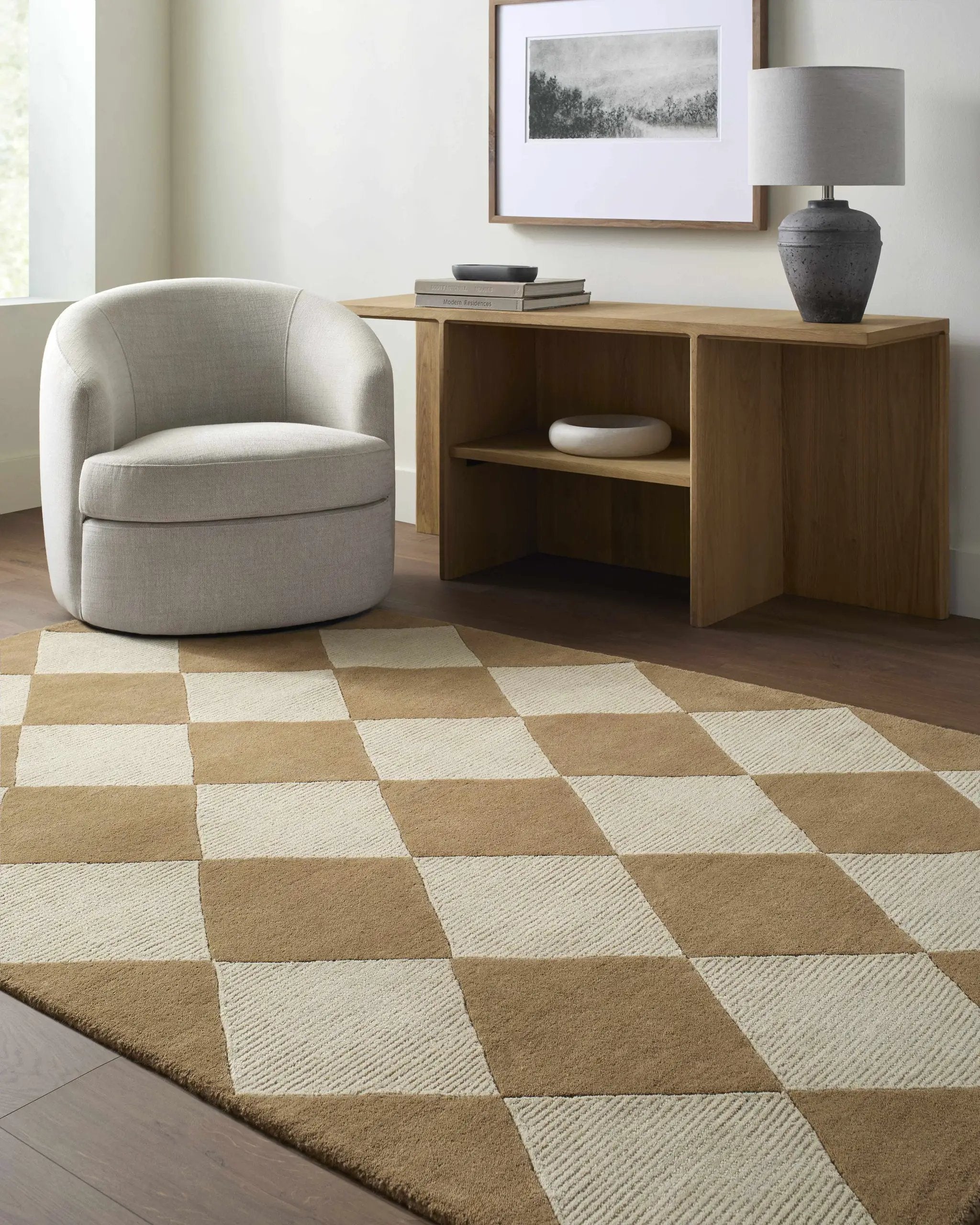 Aradia Tan Area Rug by Boutique Rugs