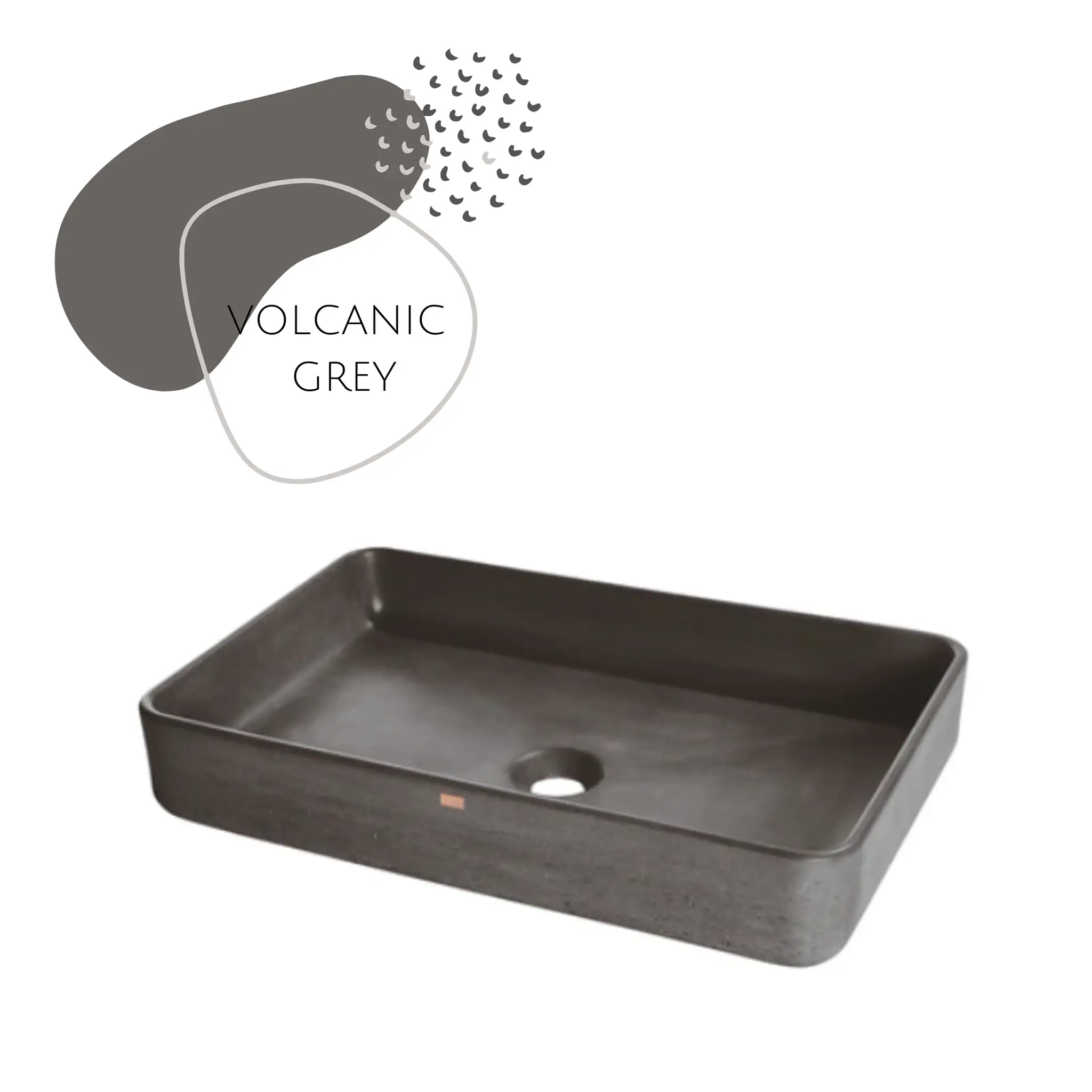 DDALF05 22'' Concrete Rectangular Vessel Sink - Bathroom by ZEEK