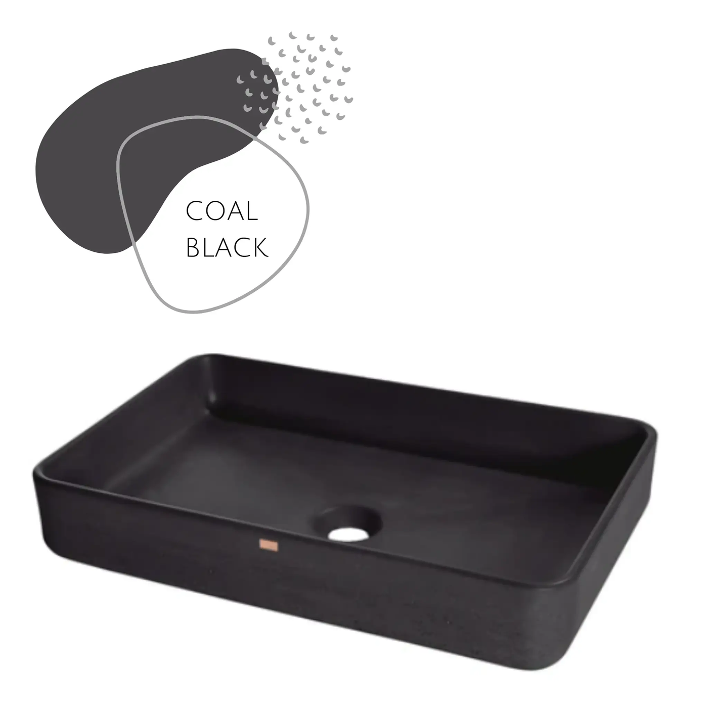 DDALF05 22'' Concrete Rectangular Vessel Sink - Bathroom by ZEEK